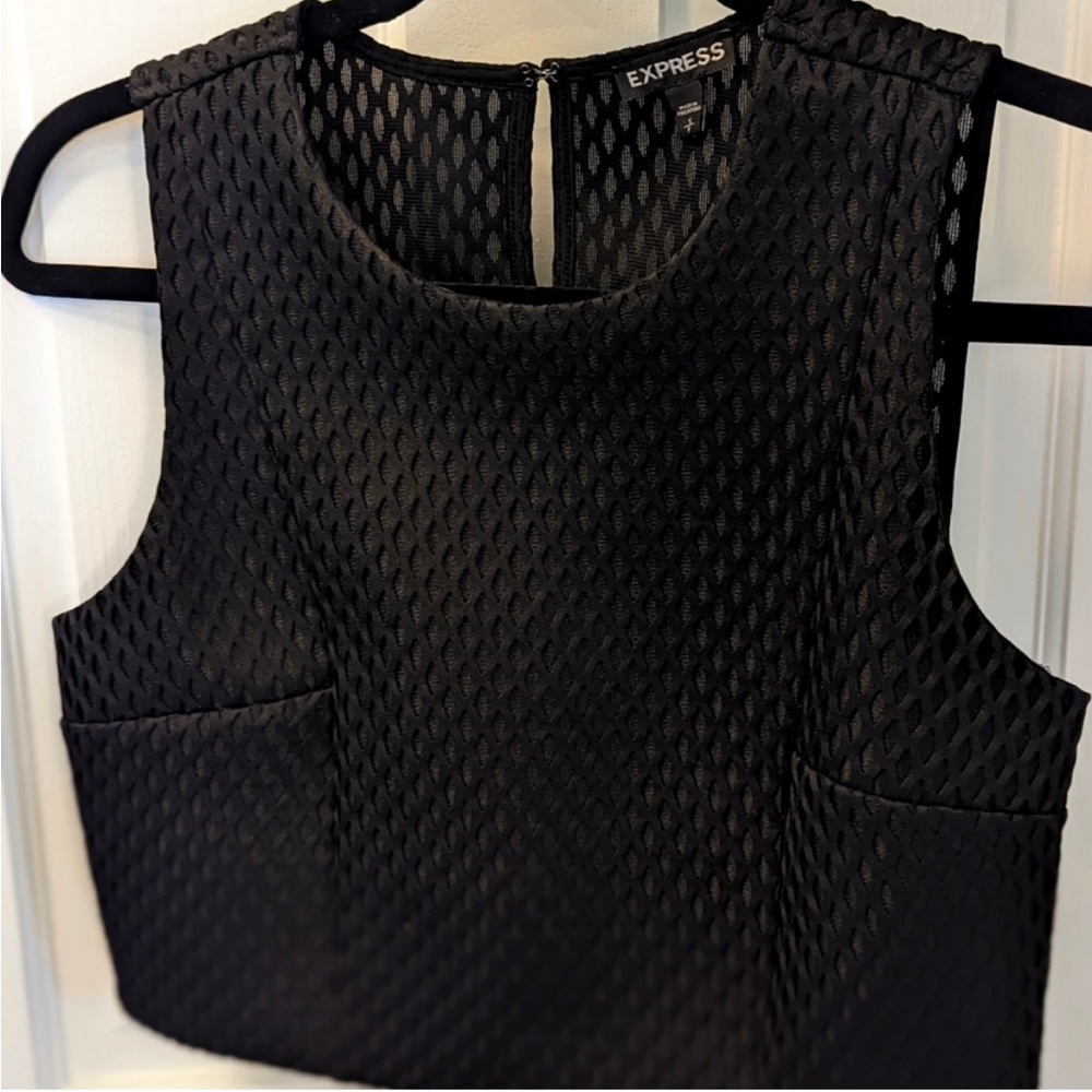 Express Cropped Formal Top Size Small